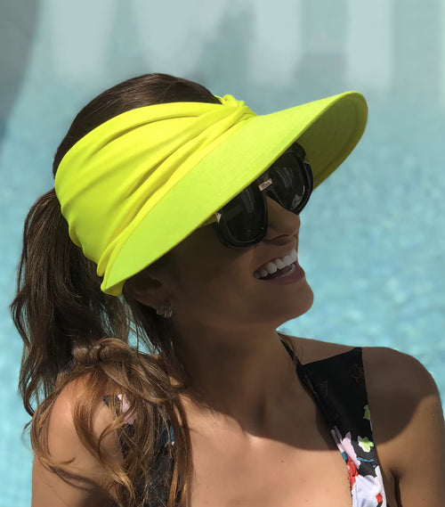 Beach Sun Hat for Women, Spring/Summer New Style with a Hollow Top, UV50+ Sun Protection Hat for Ladies, Outdoor Sports Hat